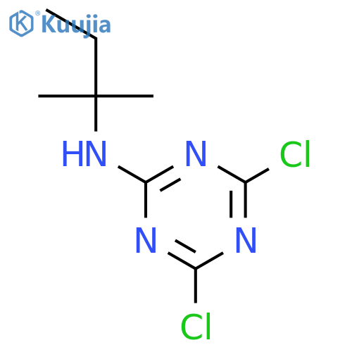 1,3,5-TRIAZIN-2-AMINE, 4,6-DICHLORO-N-(1,1-DIMETHYLPROPYL)- structure