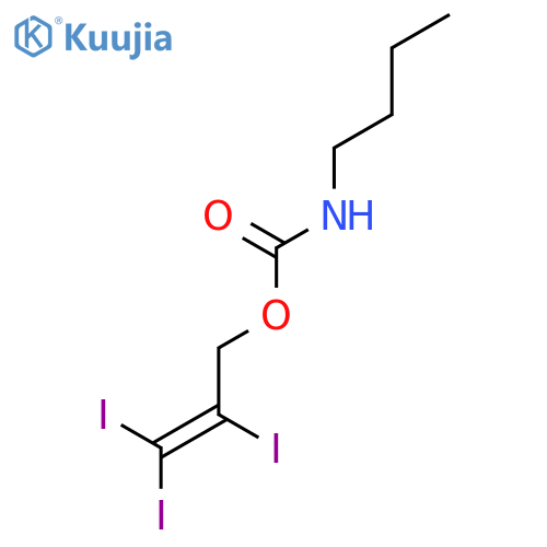 Carbamic acid, butyl-, 2,3,3-triiodo-2-propenyl ester structure