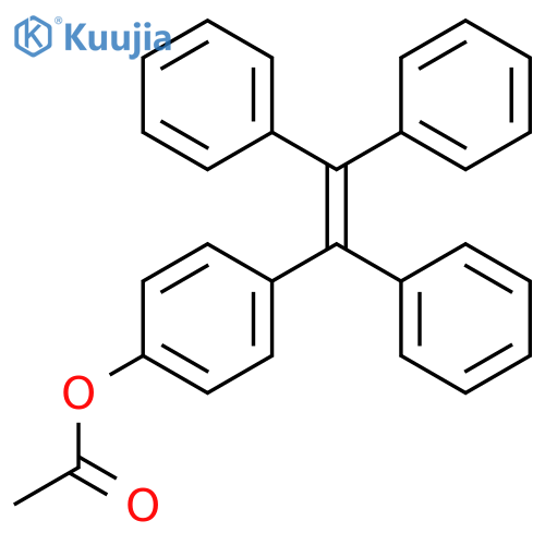 4-(1,2,2-triphenylvinyl)phenyl acetate structure