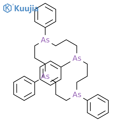 1,5,9,13-TETRAARSACYCLOHEXADECANE, 1,5,9,13-TETRAPHENYL- structure