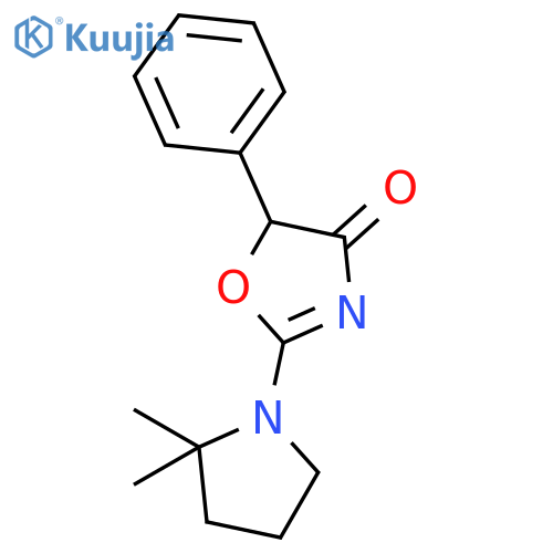 4(5H)-OXAZOLONE, 2-(2,2-DIMETHYL-1-PYRROLIDINYL)-5-PHENYL- structure
