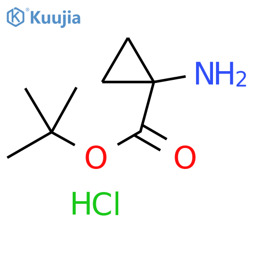 tert-butyl 1-aminocyclopropane-1-carboxylate hydrochloride structure