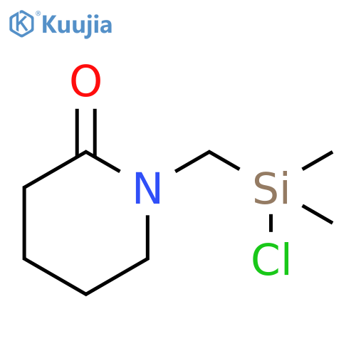 2-Piperidinone, 1-[(chlorodimethylsilyl)methyl]- structure