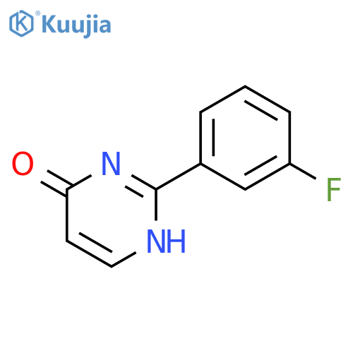 2-(3-Fluorophenyl)-3,4-dihydropyrimidin-4-one structure