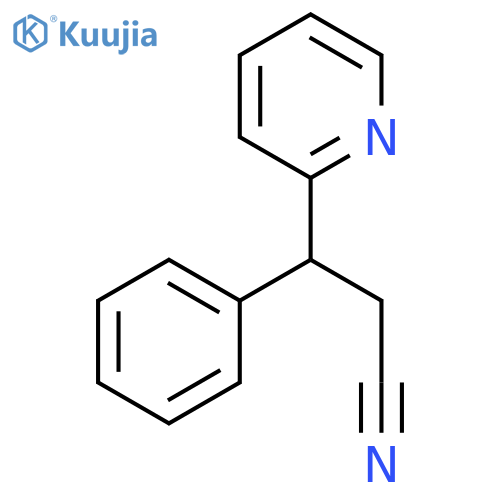 3-Phenyl-3-(pyridin-2-yl)propanenitrile structure