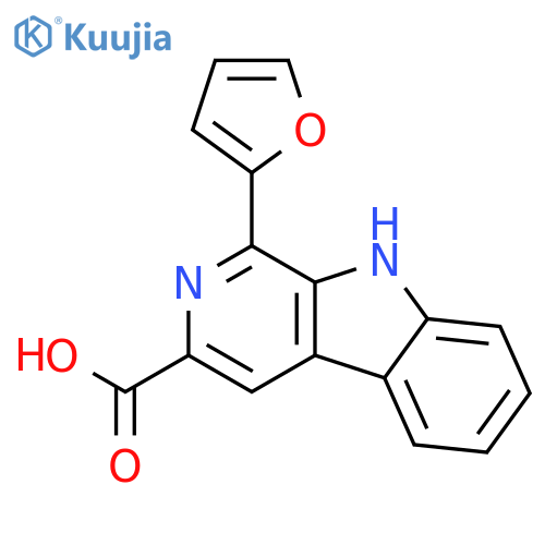 1-furan-2-yl-9H-beta-carboline-3-carboxylic acid structure