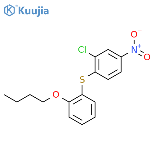Benzene, 1-[(butoxyphenyl)thio]-2-chloro-4-nitro- structure