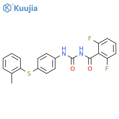 Benzamide,2,6-difluoro-N-[[[4-[(methylphenyl)thio]phenyl]amino]carbonyl]- structure