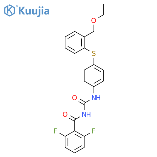 Benzamide,N-[[[4-[(ethoxymethylphenyl)thio]phenyl]amino]carbonyl]-2,6-difluoro- structure