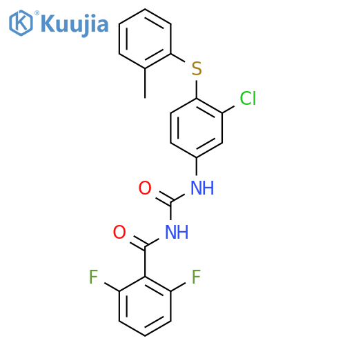Benzamide,N-[[[3-chloro-4-[(methylphenyl)thio]phenyl]amino]carbonyl]-2,6-difluoro- structure