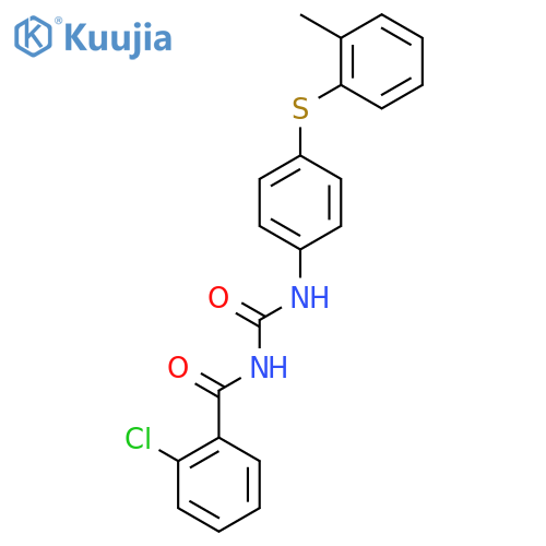 Benzamide, 2-chloro-N-[[[4-[(methylphenyl)thio]phenyl]amino]carbonyl]- structure