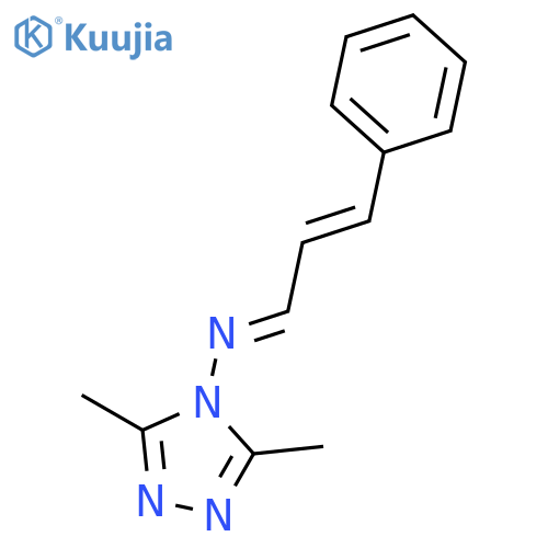 3,5-dimethyl-N-[(1E,2E)-3-phenylprop-2-enylidene]-4H-1,2,4-triazol-4-amine structure