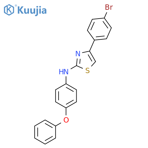 4-(4-Bromophenyl)-N-(4-phenoxyphenyl)-1,3-thiazol-2-amine structure