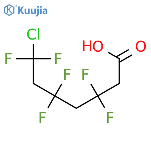 HEPTANOIC ACID, 7-CHLORO-3,3,5,5,7,7-HEXAFLUORO- structure