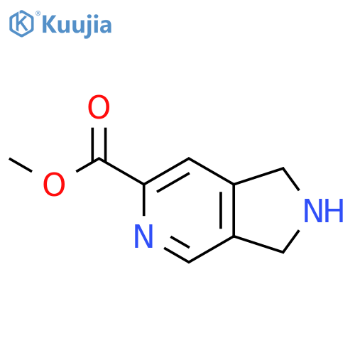 methyl 2,3-dihydro-1H-pyrrolo[3,4-c]pyridine-6-carboxylate structure