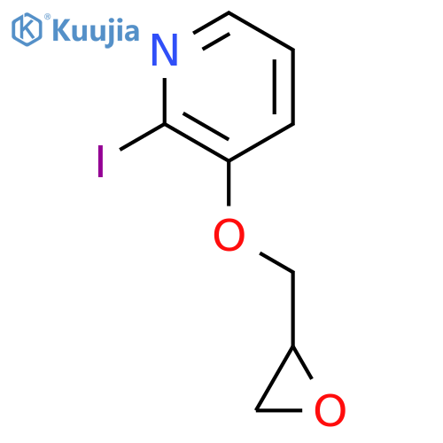 PYRIDINE, 2-IODO-3-(OXIRANYLMETHOXY)- structure
