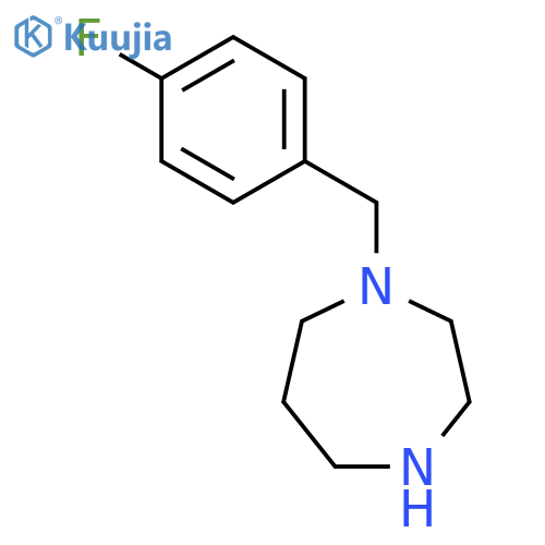 1-[(4-fluorophenyl)methyl]-1,4-diazepane structure
