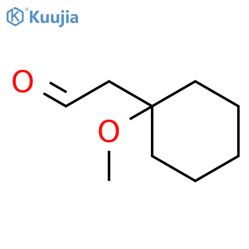 CYCLOHEXANEACETALDEHYDE, 1-METHOXY- structure