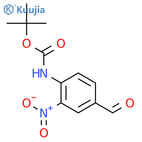 tert-butyl N-(4-formyl-2-nitrophenyl)carbamate structure