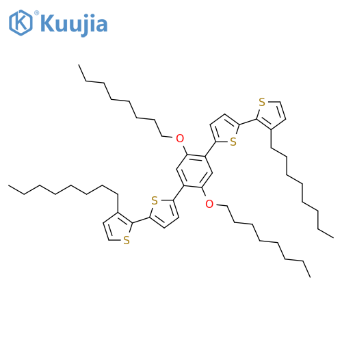 2,2'-Bithiophene, 5,5''-[2,5-bis(octyloxy)-1,4-phenylene]bis[3'-octyl- structure