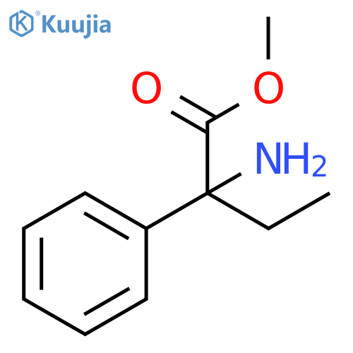 Benzeneacetic acid, α-amino-α-ethyl-, methyl ester structure