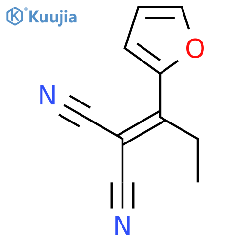 Propanedinitrile, [1-(2-furanyl)propylidene]- structure