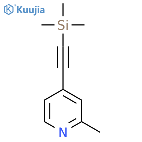 Pyridine, 2-methyl-4-[(trimethylsilyl)ethynyl]- structure