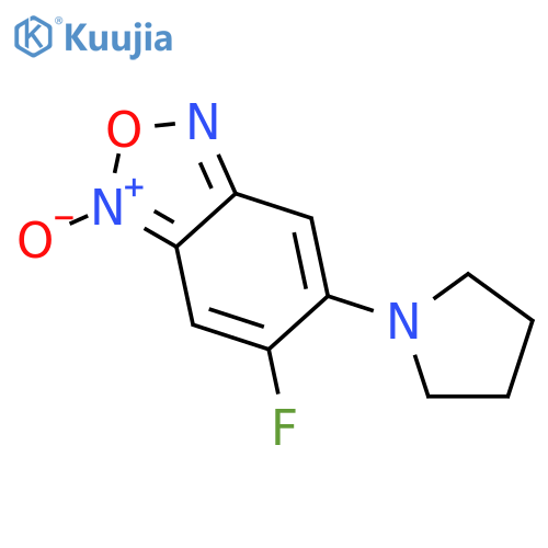 2,1,3-Benzoxadiazole, 5-fluoro-6-(1-pyrrolidinyl)-, 3-oxide structure