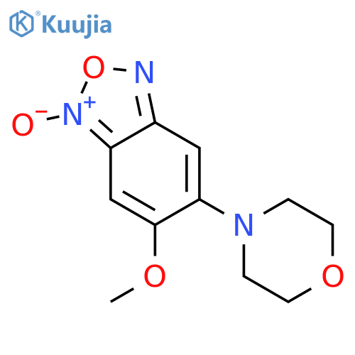 2,1,3-BENZOXADIAZOLE, 5-METHOXY-6-(4-MORPHOLINYL)-, 3-OXIDE structure