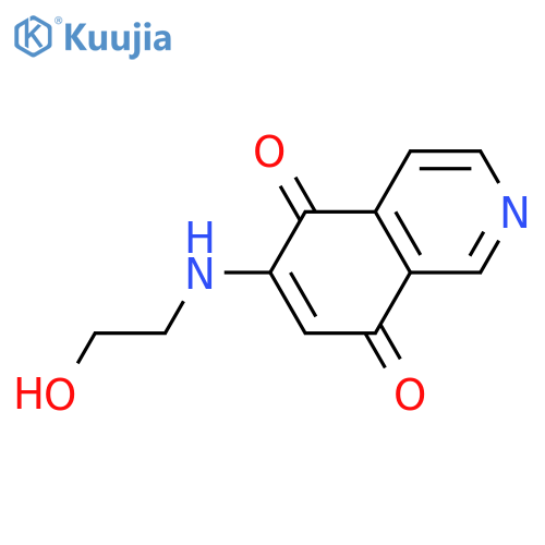 5,8-Isoquinolinedione,6-[(2-hydroxyethyl)amino]- structure