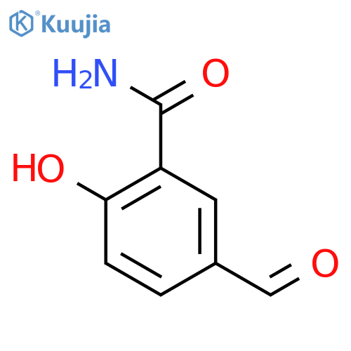 5-Formyl-2-hydroxybenzamide structure