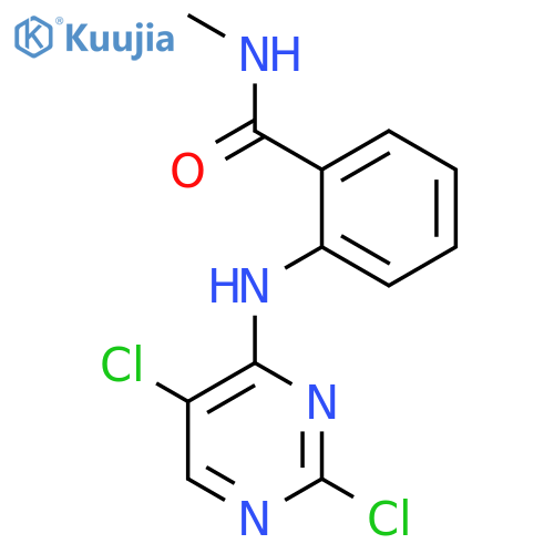 2-(2,5-dichloropyrimidin-4-ylamino)-N-methylbenzamide structure