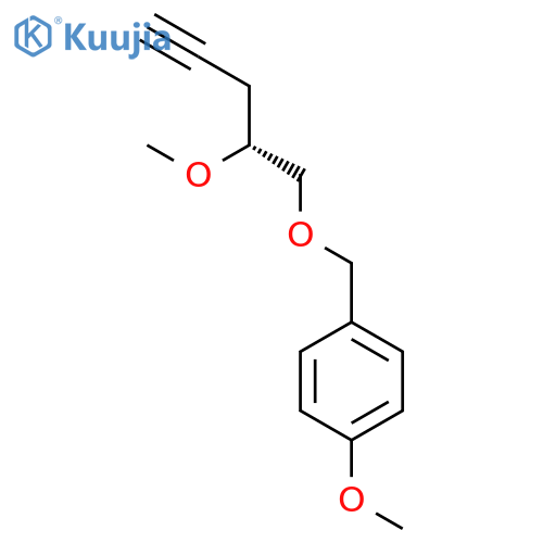 BENZENE, 1-METHOXY-4-[[[(2R)-2-METHOXY-4-PENTYNYL]OXY]METHYL]- structure