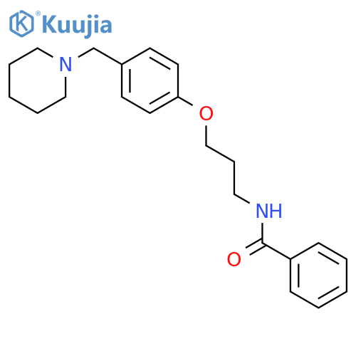 BENZAMIDE, N-[3-[4-(1-PIPERIDINYLMETHYL)PHENOXY]PROPYL]- structure