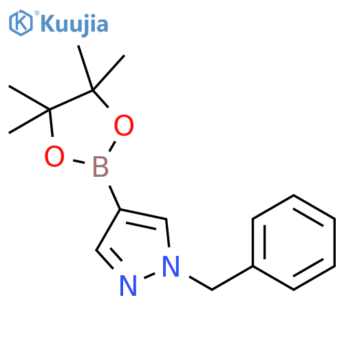 1-benzyl-4-(tetramethyl-1,3,2-dioxaborolan-2-yl)-1H-pyrazole structure
