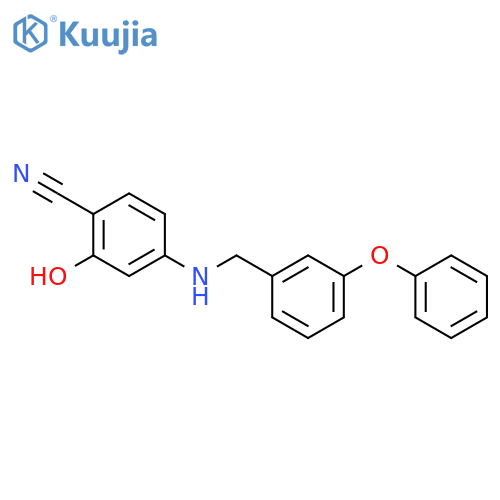 BENZONITRILE, 2-HYDROXY-4-[[(3-PHENOXYPHENYL)METHYL]AMINO]- structure