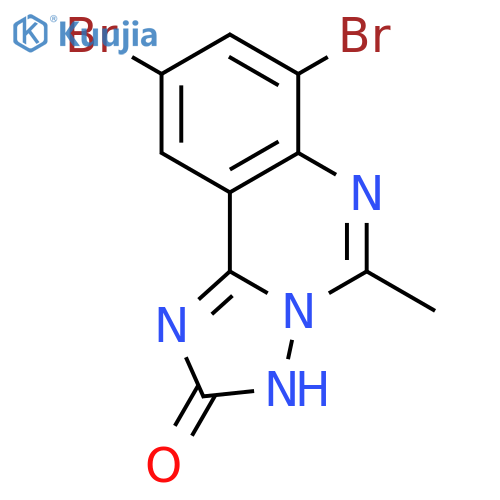 [1,2,4]Triazolo[1,5-c]quinazolin-2(3H)-one, 7,9-dibromo-5-methyl- structure