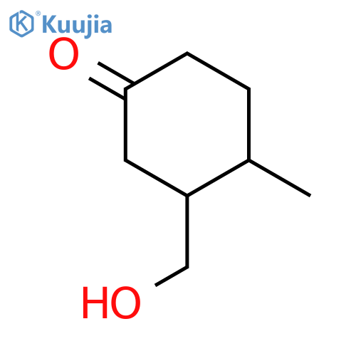 CYCLOHEXANONE, 3-(HYDROXYMETHYL)-4-METHYL- structure