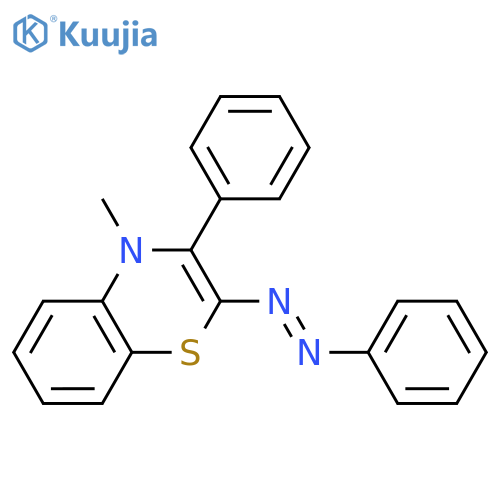 4H-1,4-Benzothiazine, 4-methyl-3-phenyl-2-(phenylazo)- structure