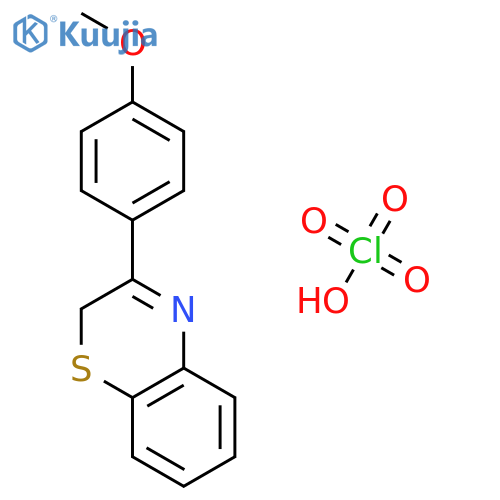 2H-1,4-Benzothiazine, 3-(4-methoxyphenyl)-, perchlorate structure