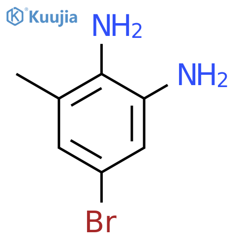 5-Bromo-3-methylbenzene-1,2-diamine structure