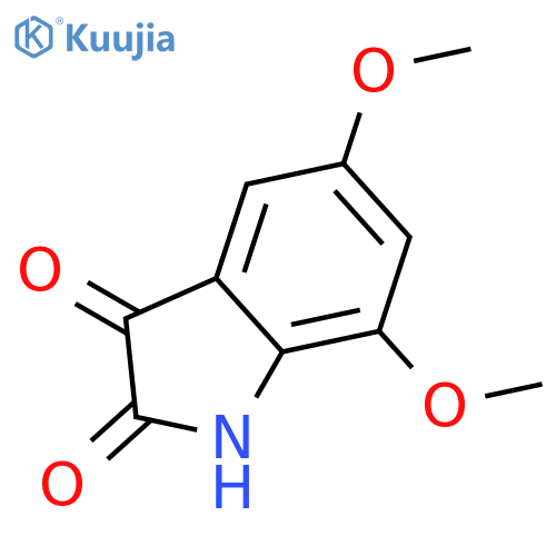5,7-dimethoxy-1H-Indole-2,3-dione structure