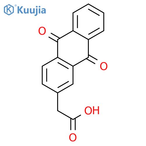 2-(9,10-Dioxo-9,10-dihydro-2-anthracenyl)-acetic Acid structure