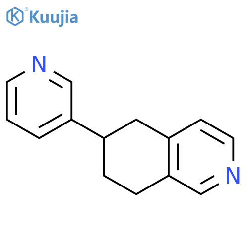 Isoquinoline, 5,6,7,8-tetrahydro-6-(3-pyridinyl)- structure