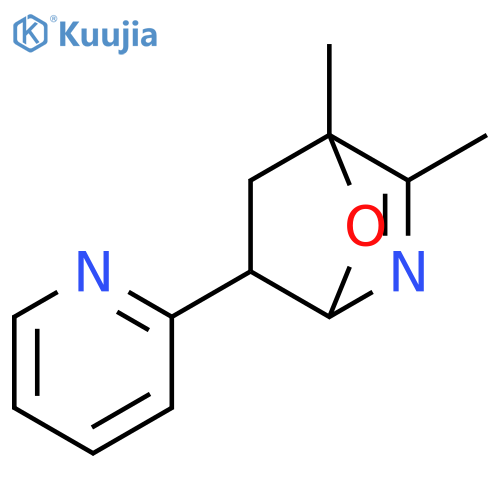 7-Oxa-2-azabicyclo[2.2.1]hept-2-ene, 3,4-dimethyl-6-(2-pyridinyl)- structure
