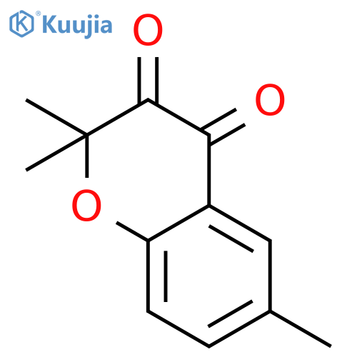 2H-1-Benzopyran-3,4-dione, 2,2,6-trimethyl- structure