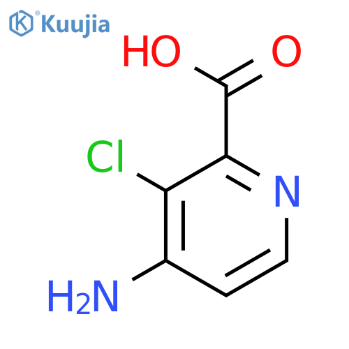 4-amino-3-chloropyridine-2-carboxylic acid structure