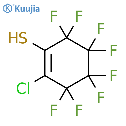 1-Cyclohexene-1-thiol, 2-chloro-3,3,4,4,5,5,6,6-octafluoro- structure