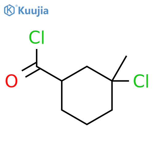 Cyclohexanecarbonylchloride, 3-chloro-3-methyl- structure