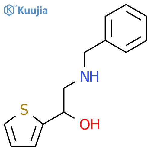 2-(benzylamino)-1-(thiophen-2-yl)ethan-1-ol structure